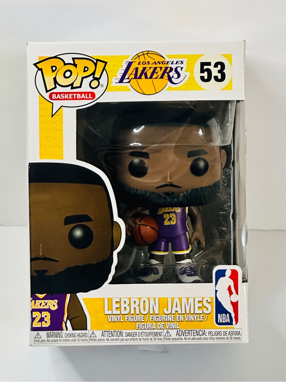 Funko POP! Los Angeles Lakers LeBron James Vinyl Figure - Purple/Yellow